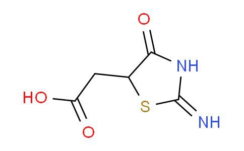 CAS No. 33176-41-9, 2-(2-Imino-4-oxothiazolidin-5-yl)acetic acid