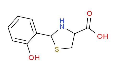 CAS No. 72678-82-1, 2-(2-Hydroxyphenyl)thiazolidine-4-carboxylic acid