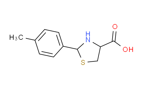 CAS No. 59668-69-8, 2-(p-Tolyl)thiazolidine-4-carboxylic acid