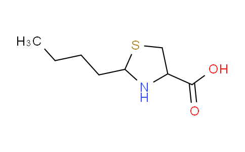 CAS No. 90205-28-0, 2-Butylthiazolidine-4-carboxylic acid