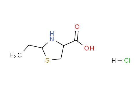 CAS No. 205985-92-8, 2-ethyl-1,3-thiazolidine-4-carboxylic acid hydrochloride