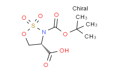 CAS No. 1620620-04-3, 1,2,3-Oxathiazolidine-3,4-dicarboxylic acid, 3-(1,1-dimethylethyl) ester, 2,2-dioxide, (4S)-