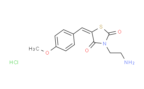 CAS No. 100795-92-4, (E)-3-(2-Aminoethyl)-5-(4-methoxybenzylidene)thiazolidine-2,4-dione hydrochloride