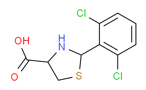 CAS No. 103263-85-0, 2-(2,6-Dichlorophenyl)thiazolidine-4-carboxylic acid