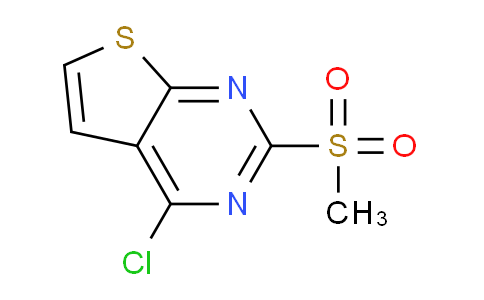 CAS No. 598298-11-4, 4-chloro-2-(methylsulfonyl)thieno[2,3-d]pyrimidine