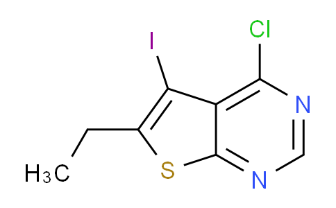 CAS No. 1799610-93-7, 4-Chloro-6-ethyl-5-iodothieno[2,3-d]pyrimidine