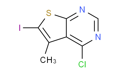 CAS No. 1823372-30-0, 4-Chloro-6-iodo-5-methylthieno[2,3-d]pyrimidine
