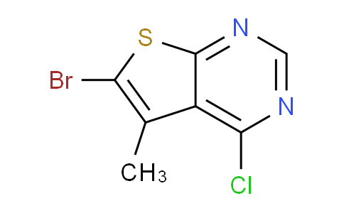 CAS No. 19673-93-9, 6-Bromo-4-chloro-5-methylthieno[2,3-d]pyrimidine