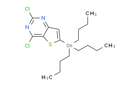 CAS No. 1245816-20-9, 2,4-Dichloro-6-(tributylstannyl)thieno[3,2-d]pyrimidine