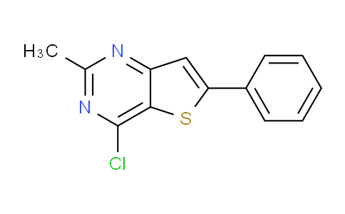 CAS No. 225385-07-9, 4-Chloro-2-methyl-6-phenylthieno[3,2-d]pyrimidine