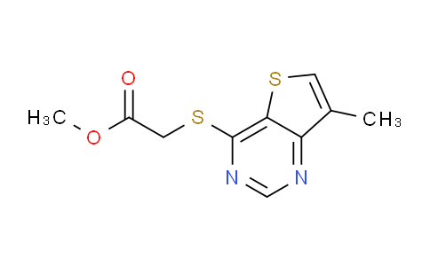 CAS No. 175137-23-2, Methyl 2-((7-methylthieno[3,2-d]pyrimidin-4-yl)thio)acetate