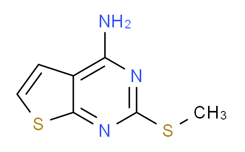 CAS No. 87492-76-0, 2-(Methylthio)thieno[2,3-d]pyrimidin-4-amine