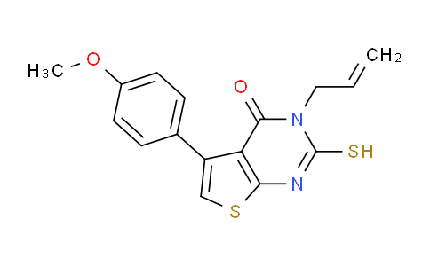 CAS No. 307512-27-2, 3-Allyl-2-mercapto-5-(4-methoxyphenyl)thieno[2,3-d]pyrimidin-4(3H)-one