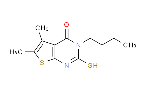 CAS No. 59898-61-2, 3-Butyl-2-mercapto-5,6-dimethylthieno[2,3-d]pyrimidin-4(3H)-one
