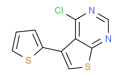CAS No. 189681-04-7, 4-Chloro-5-(thiophen-2-yl)thieno[2,3-d]pyrimidine