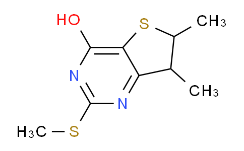 CAS No. 1197226-23-5, 6,7-Dimethyl-2-(methylthio)-6,7-dihydrothieno[3,2-d]pyrimidin-4-ol