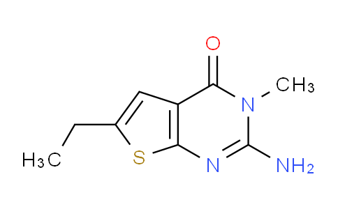 CAS No. 328004-11-1, 2-Amino-6-ethyl-3-methylthieno[2,3-d]pyrimidin-4(3H)-one
