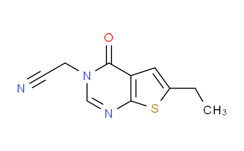 CAS No. 686333-94-8, 2-(6-Ethyl-4-oxothieno[2,3-d]pyrimidin-3(4H)-yl)acetonitrile