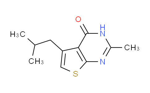 CAS No. 795293-69-5, 5-Isobutyl-2-methylthieno[2,3-d]pyrimidin-4(3H)-one
