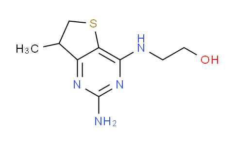 CAS No. 802553-44-2, 2-((2-Amino-7-methyl-6,7-dihydrothieno[3,2-d]pyrimidin-4-yl)amino)ethanol