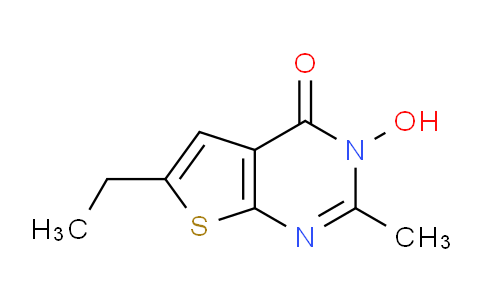 CAS No. 823233-87-0, 6-Ethyl-3-hydroxy-2-methylthieno[2,3-d]pyrimidin-4(3H)-one