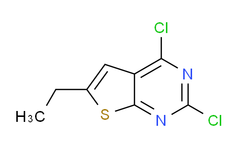 CAS No. 87478-74-8, 2,4-Dichloro-6-ethylthieno[2,3-d]pyrimidine