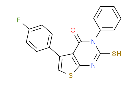 CAS No. 301687-15-0, 5-(4-Fluorophenyl)-2-mercapto-3-phenylthieno[2,3-d]pyrimidin-4(3H)-one