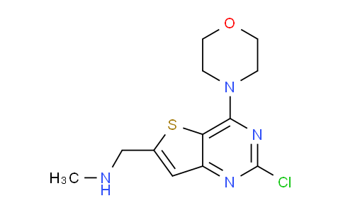 CAS No. 955979-15-4, 1-(2-Chloro-4-morpholinothieno[3,2-d]pyrimidin-6-yl)-N-methylmethanamine