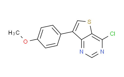 CAS No. 827614-35-7, 4-Chloro-7-(4-methoxyphenyl)thieno[3,2-d]pyrimidine