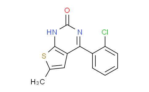 CAS No. 677713-46-1, 4-(2-Chlorophenyl)-6-methylthieno[2,3-d]pyrimidin-2(1H)-one
