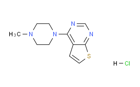 CAS No. 37724-47-3, 4-(4-Methylpiperazin-1-yl)thieno[2,3-d]pyrimidine hydrochloride