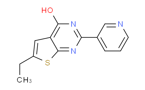 CAS No. 77373-44-5, 6-Ethyl-2-(pyridin-3-yl)thieno[2,3-d]pyrimidin-4-ol