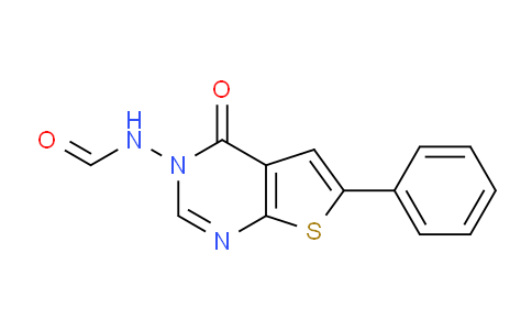 CAS No. 111849-30-0, N-(4-Oxo-6-phenylthieno[2,3-d]pyrimidin-3(4H)-yl)formamide