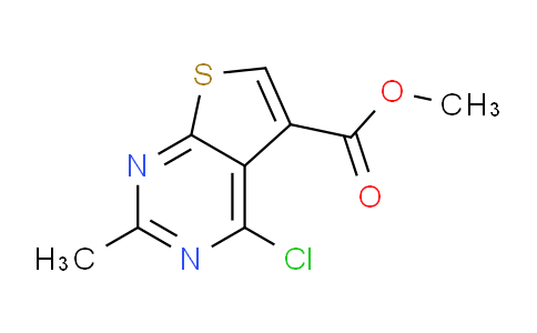 CAS No. 1824455-21-1, Methyl 4-chloro-2-methylthieno[2,3-d]pyrimidine-5-carboxylate