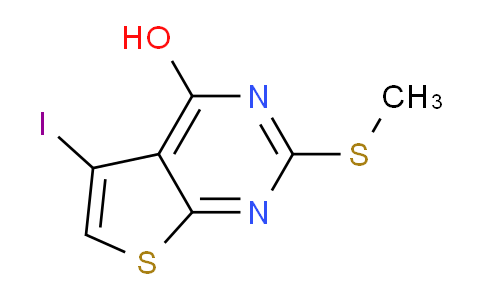 CAS No. 1823542-70-6, 5-Iodo-2-(methylthio)thieno[2,3-d]pyrimidin-4-ol