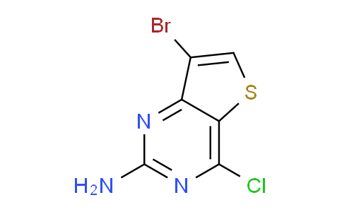 CAS No. 1824095-93-3, 7-Bromo-4-chlorothieno[3,2-d]pyrimidin-2-amine