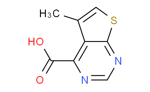CAS No. 1215494-47-5, 5-methylthieno[2,3-d]pyrimidine-4-carboxylic acid