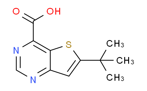 CAS No. 2306264-03-7, 6-tert-butylthieno[3,2-d]pyrimidine-4-carboxylic acid