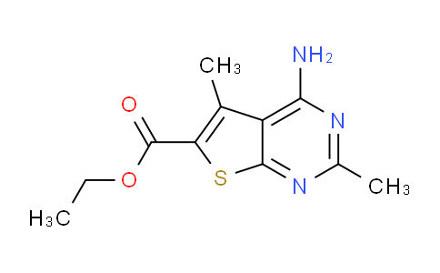 CAS No. 923747-62-0, ethyl 4-amino-2,5-dimethylthieno[2,3-d]pyrimidine-6-carboxylate