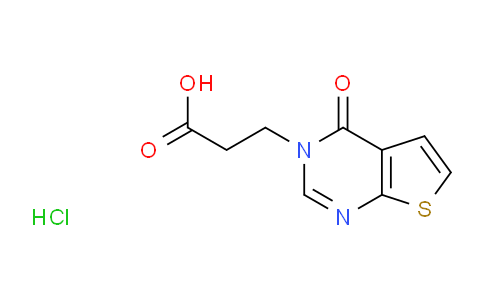 CAS No. 1209189-00-3, 3-{4-oxo-3H,4H-thieno[2,3-d]pyrimidin-3-yl}propanoic acid hydrochloride