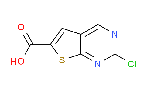 CAS No. 1504800-73-0, 2-chlorothieno[2,3-d]pyrimidine-6-carboxylic acid