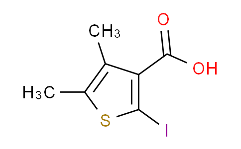 CAS No. 1261635-51-1, 2-iodo-4,5-dimethylthiophene-3-carboxylic acid