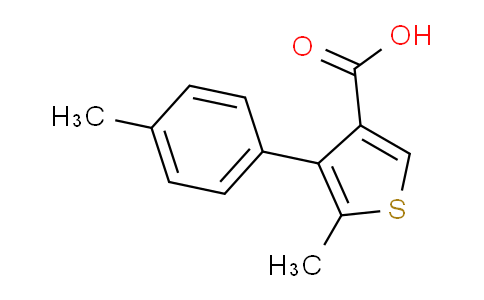 CAS No. 667435-56-5, 5-methyl-4-(4-methylphenyl)thiophene-3-carboxylic acid