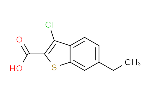 CAS No. 351000-45-8, 3-chloro-6-ethyl-1-benzothiophene-2-carboxylic acid