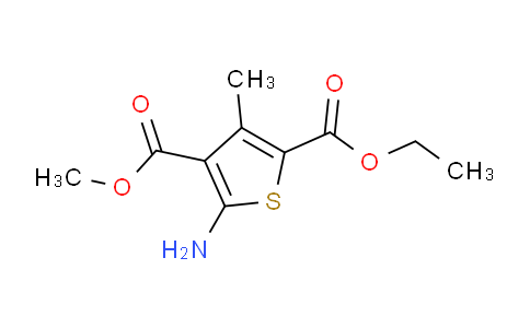 CAS No. 77457-04-6, 2-ethyl 4-methyl 5-amino-3-methylthiophene-2,4-dicarboxylate