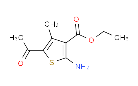 CAS No. 57773-41-8, ethyl 5-acetyl-2-amino-4-methylthiophene-3-carboxylate