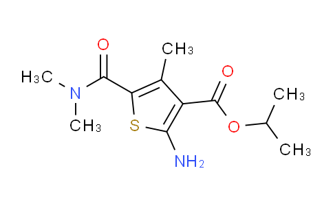 CAS No. 832740-10-0, isopropyl 2-amino-5-[(dimethylamino)carbonyl]-4-methylthiophene-3-carboxylate