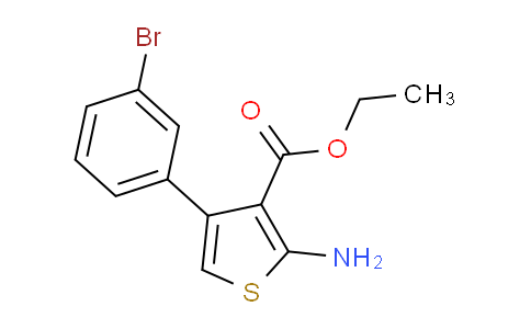 CAS No. 438218-48-5, ethyl 2-amino-4-(3-bromophenyl)thiophene-3-carboxylate
