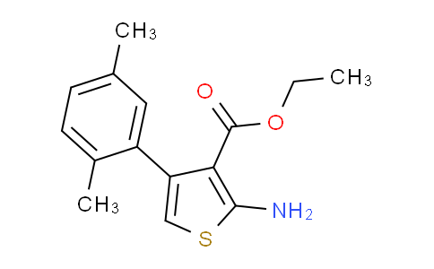 CAS No. 15854-09-8, ethyl 2-amino-4-(2,5-dimethylphenyl)thiophene-3-carboxylate
