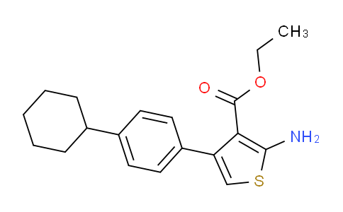 CAS No. 351156-51-9, ethyl 2-amino-4-(4-cyclohexylphenyl)thiophene-3-carboxylate